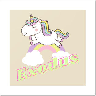 exodus ll unicorn Posters and Art